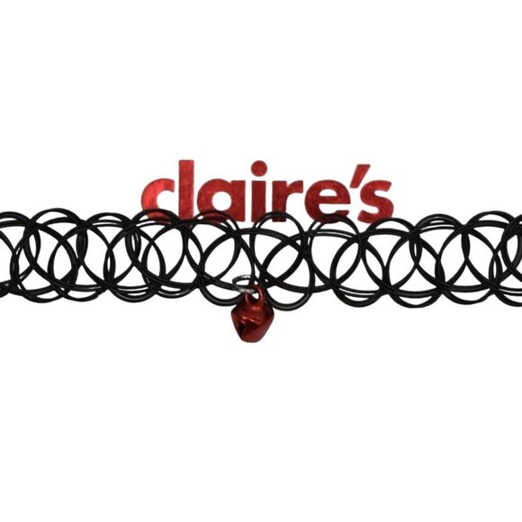 Claires Holiday Choker and Necklace Set With Jingle Bells Christmas Red Green - Picture 2 of 4